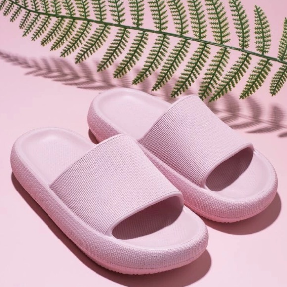 Shoes - New Pink pillow slides